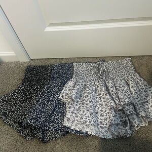 3 Pack of Floral Skorts
